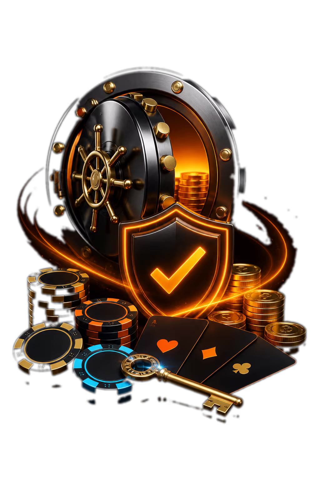 Coffre Goldrun Casino avec clé de connexion